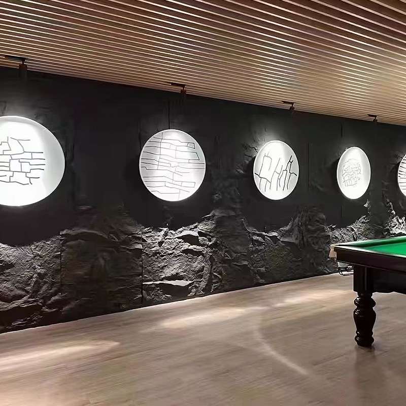 pu石皮厂家仿文化石材仿真石板背景大板墙泼甜石材外贸跨镜
