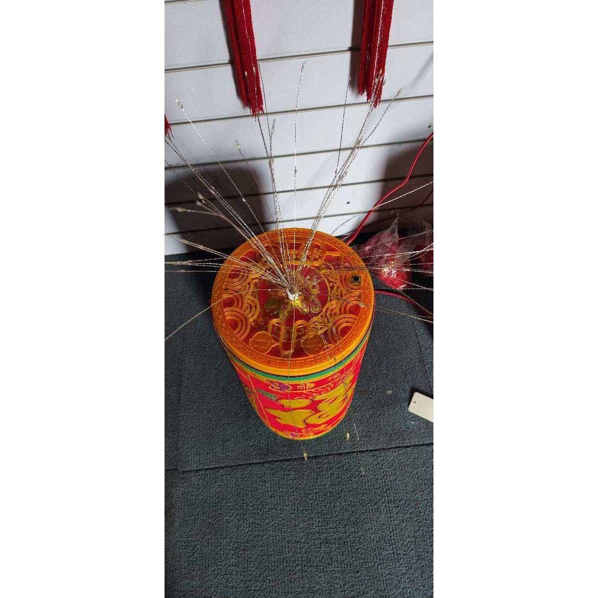 新年鞭炮仿真带响LED电子鞭炮灯喜庆开业新年春节装饰电子礼花炮