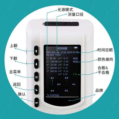 3nh三恩驰色差仪NR110塑料纺织便携式光测色仪色差计LED光源