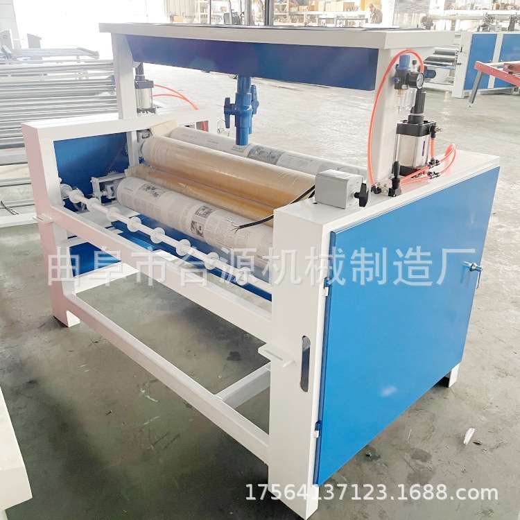 PVC贴面板双面涂胶机 拉伸门板滚胶机 油性胶涂胶卷材片材过胶