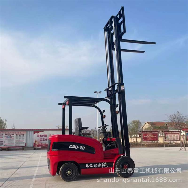 手动液压四轮小叉车仓库电动搬运车 装卸推高车