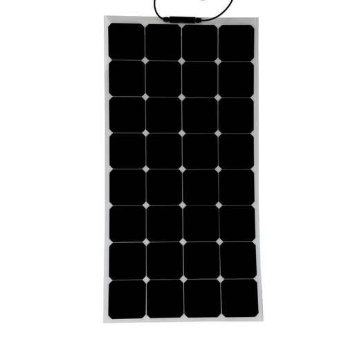 厂家销售sunpower半柔性太阳能板100w停车场户外露营郊游太阳能板
