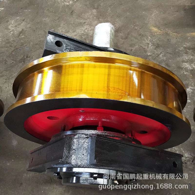 800*200mm双梁大车双边主被动车轮组架桥机桥式门式起重机轨道轮