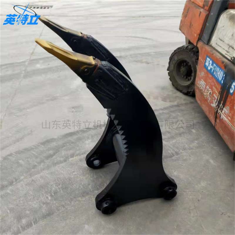 钩机刨树挖树根钩子多功能翻地挖树根设备双钩鹰嘴钩挖树桩器