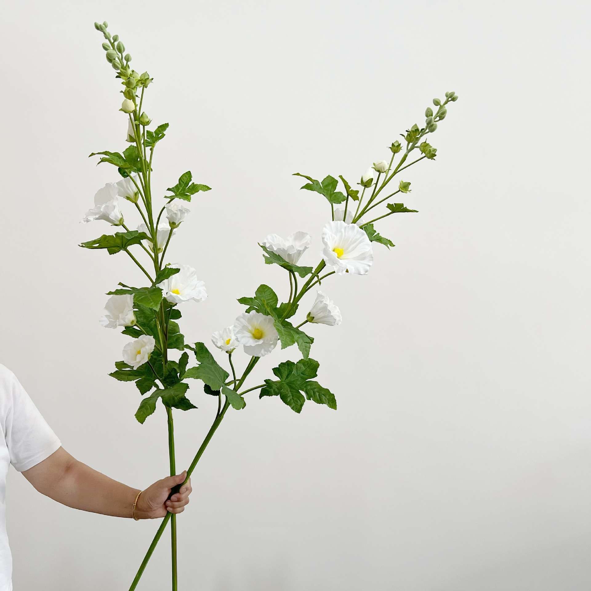 含阳 仿真花 蜀葵 清新风格 家居装饰 摄影道具假花商业软装