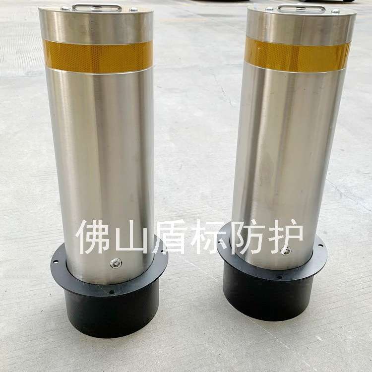盾标厂家供应不锈钢移动路桩企业大厦小区停车位锥形可拆卸防撞柱