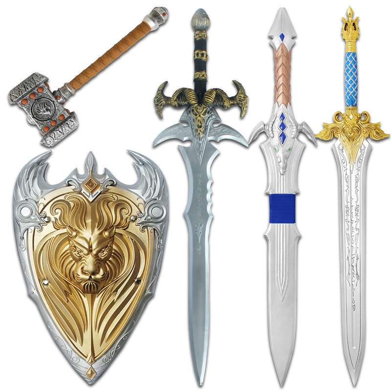 WOW魔兽cos武器道具pu霜之哀伤毁灭之锤莱艾泽拉斯恩国王之剑