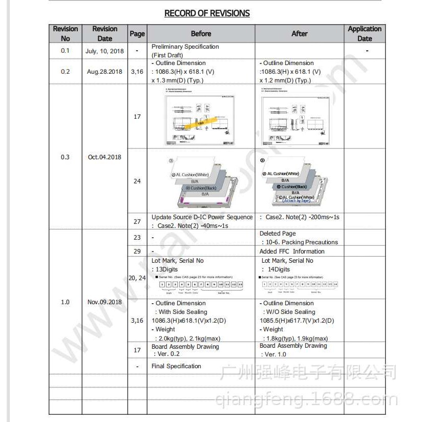 LC490EQ9-SMA1原装LG49寸高清液晶玻璃显示屏商用