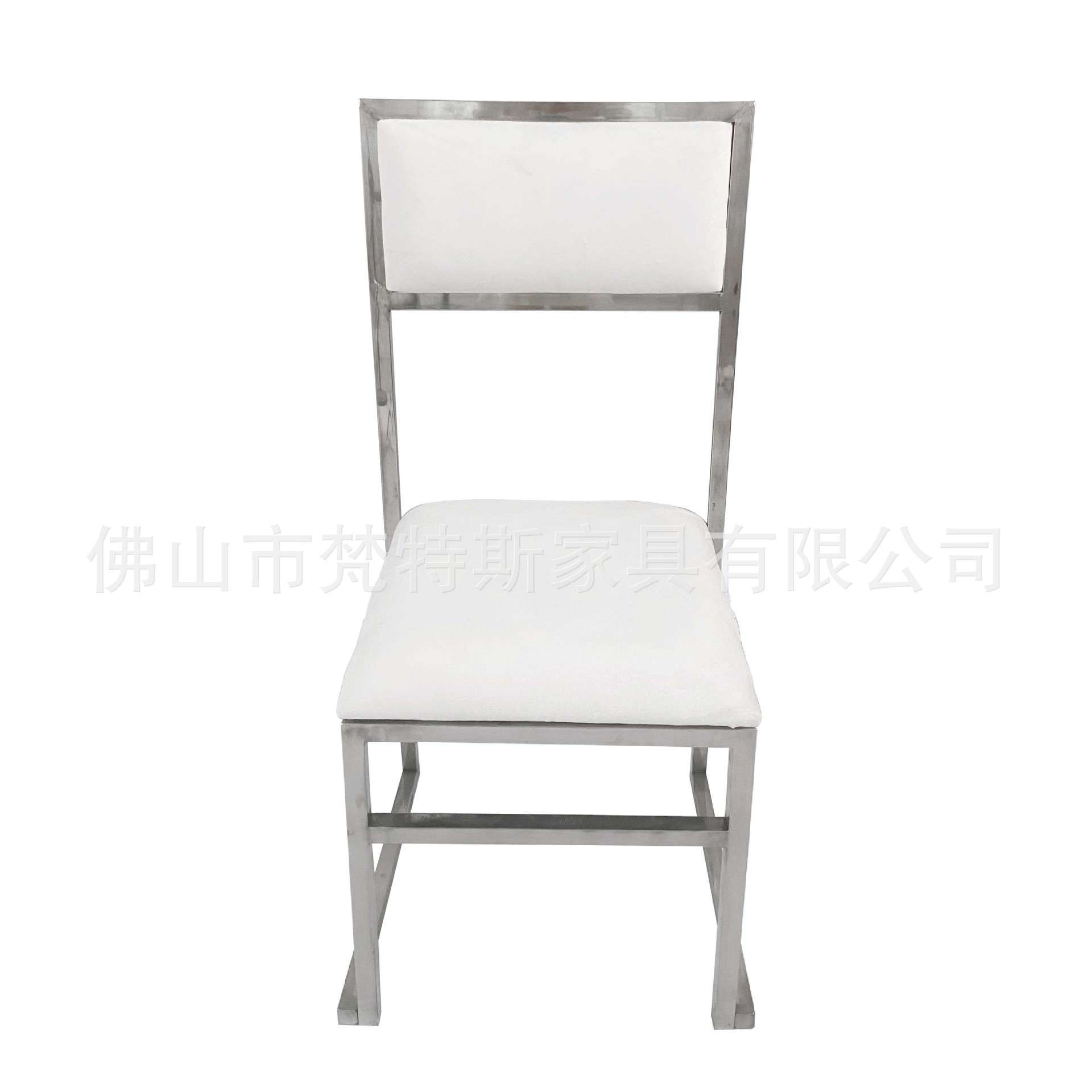 简约新款不锈钢婚庆椅wedding chair皮艺靠背椅厂家