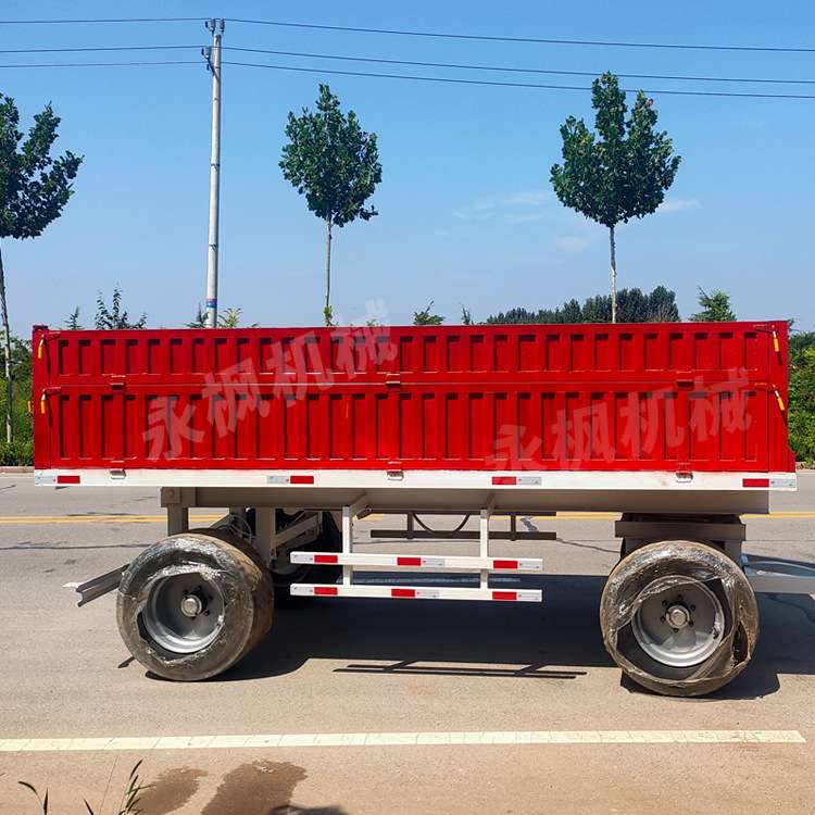 10吨低围栏拖车 厂区搬运牵引车 多种规格可选 仓储周转平板车