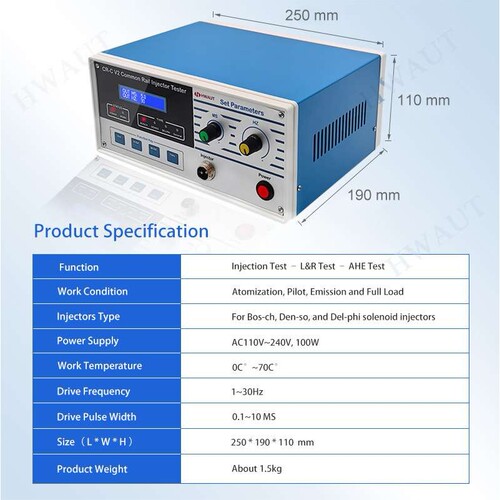 CR C V2+S80H common rail injector test ECU Signal Simulation