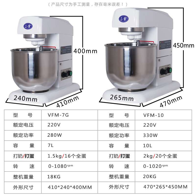 三金7L / 10L商用鲜奶打发机奶茶店奶盖搅拌机蛋糕店打蛋机奶油机