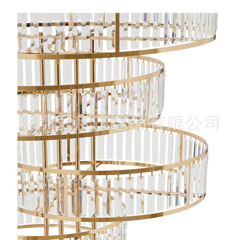 婚庆装饰用品轻奢亚克力水晶路引婚礼舞台签到处铁艺五层装饰摆件