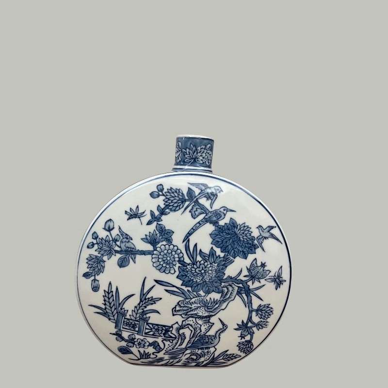 青花瓷新中式陶瓷花瓶摆件家居中国风古典中式复古摆件