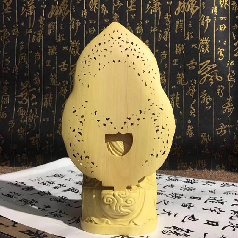 大叶黄杨木屏风释迦家具摆饰摆件客厅书房玄光装饰工艺品厂供应