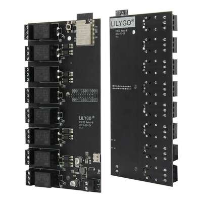 LILYGO T-Relay ESP32 八路直流5V继电器 物联网继电器