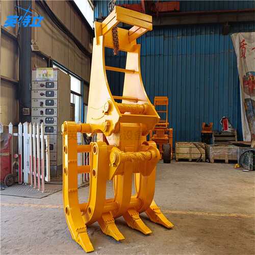 Excavator attachments for grabbing wooden objects废料液压抓