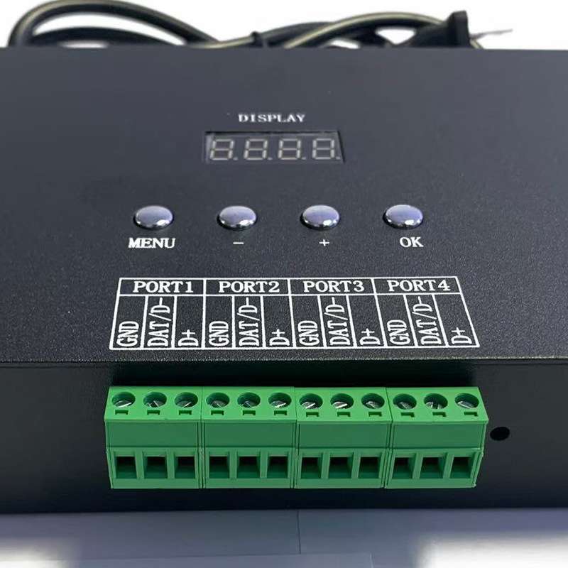 可联可脱支持接Art-Net DMX可多台同步 8口可编程幻彩LED控制器