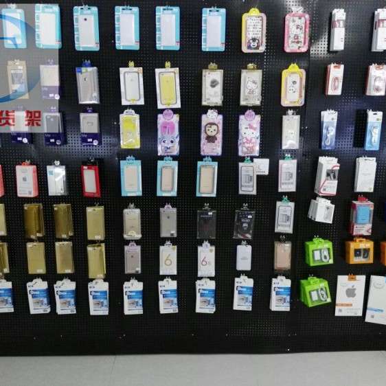 白黑色铁皮洞洞板饰品展示架孔洞钢板店面装修货架洞板超市架