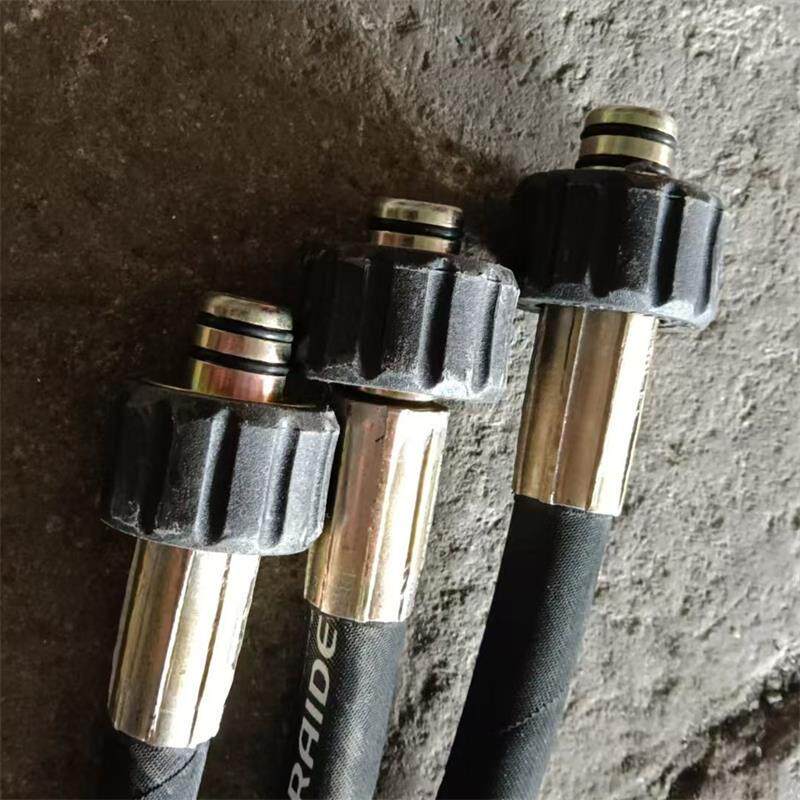 高压钢丝编织胶管快速接头洗车胶管