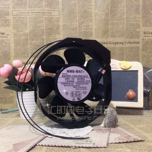 NMB 5915PC-20W-B20-S12 17238 200V 全金属外壳风叶 耐高温风扇