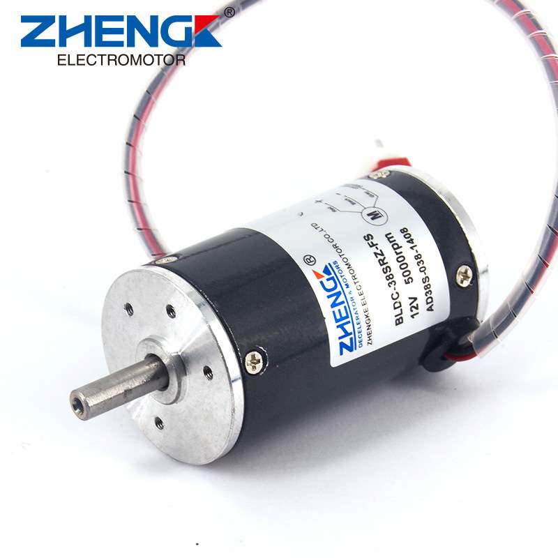 正科直流无刷电机BLDC-38SRZ-S12V24V38mm无刷调速电机内置驱动