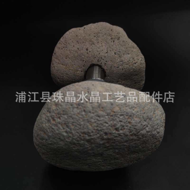 现代个性石头门把手艺术酒店天然石头玻璃门拉手五金配件现货