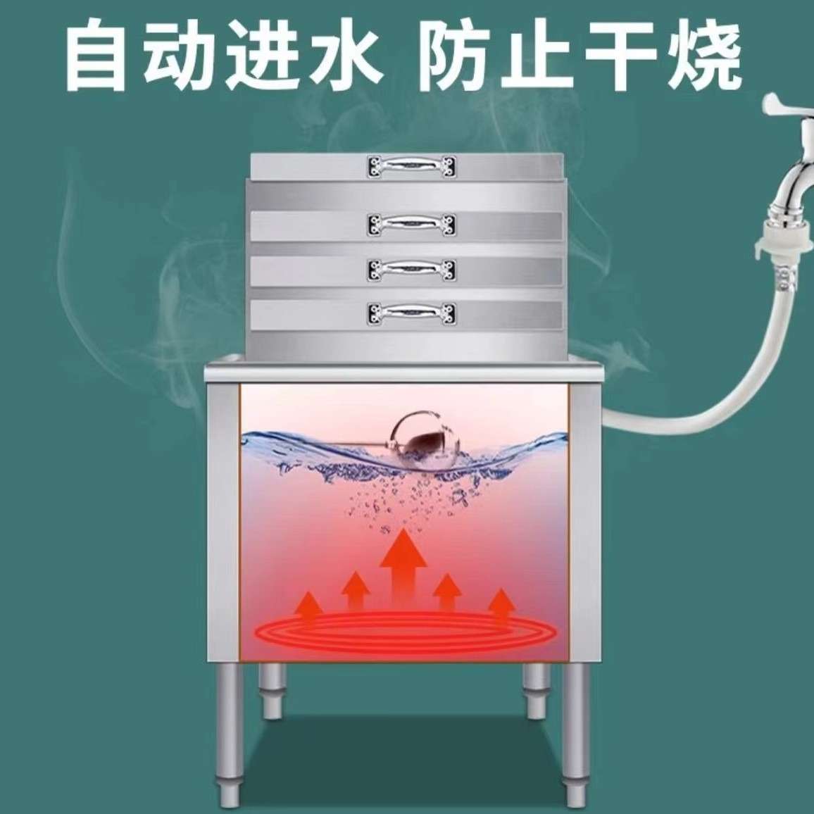 纯电肠粉机蒸粉机摆摊商用电蒸米粉机广东拉肠粉机电热智能肠粉机