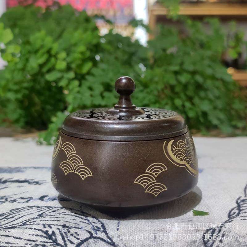苏工锦鲤小三足适用2小时盘香环秀山庄狮子林 旅游纪念品(现货)