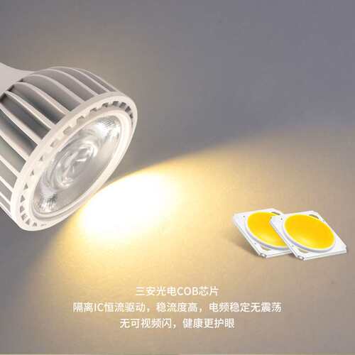压铸COB光源 par30 E27螺口20W 30W餐饮服装聚光射灯 高显指par灯