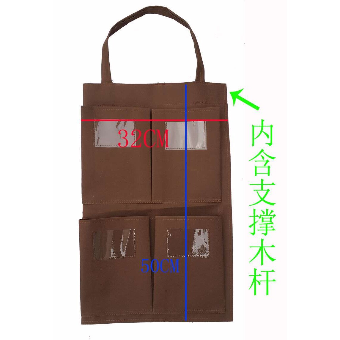 门挂式厚防水酒店客房抹布袋挂袋布草清洁工作车工具区分毛巾收纳