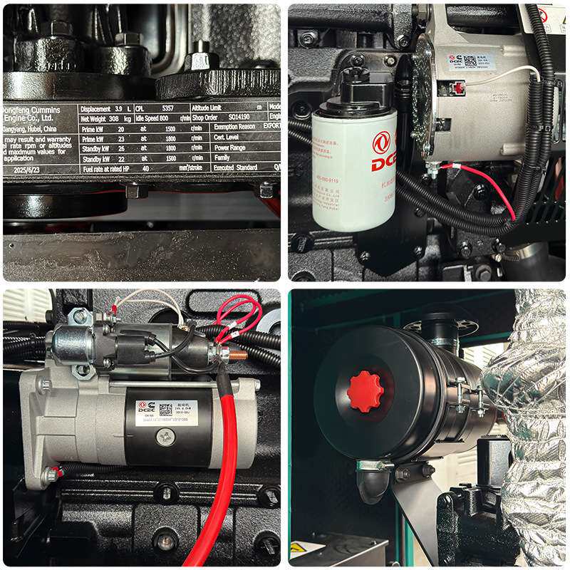 康明斯发电机组20KW/50kva100kw200千瓦静音箱式柴油发电机组工厂
