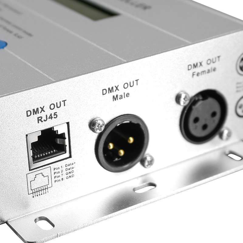 供应DMX512控制器 SD卡三四通道无线遥控同步rgbw手动自动控制器