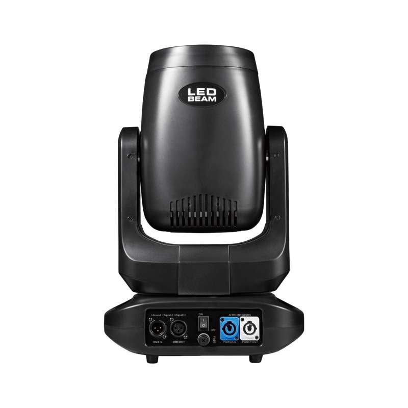 迷你200W LED摇头光束灯DMX512粗光束七彩旋转染色舞台效果灯KTV