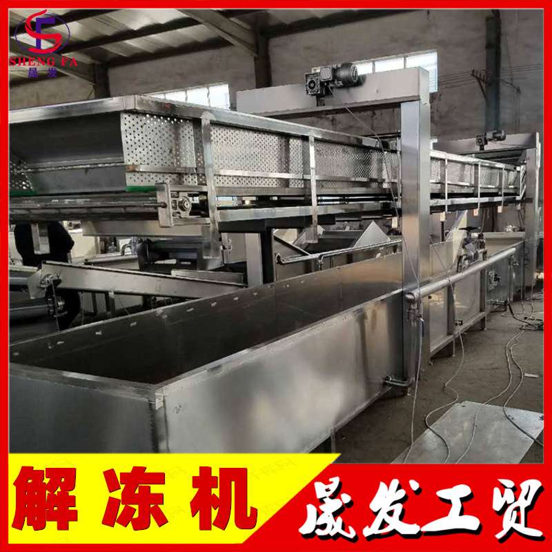 晟发牌鸡爪鸡肉全自动解冻机 低温高湿解冻库 冻鱼不锈钢解冻机