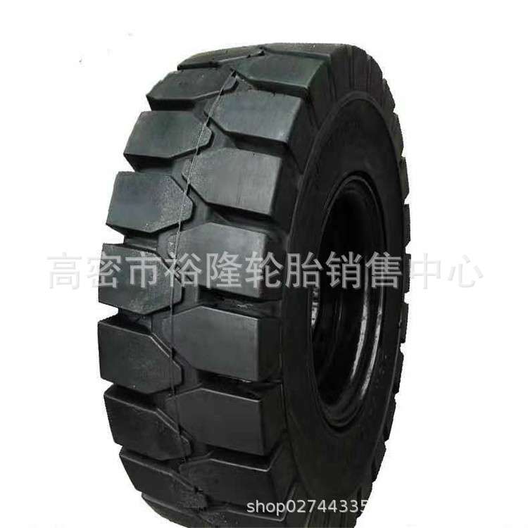 叉车轮胎23*9-10工业实心轮胎23X9/6.50-10起降机轮胎