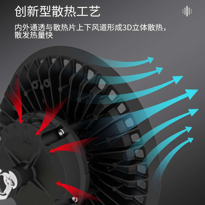 微波光感ufo工矿灯100W150W200W飞碟灯遥控智能调光led工矿灯厂家