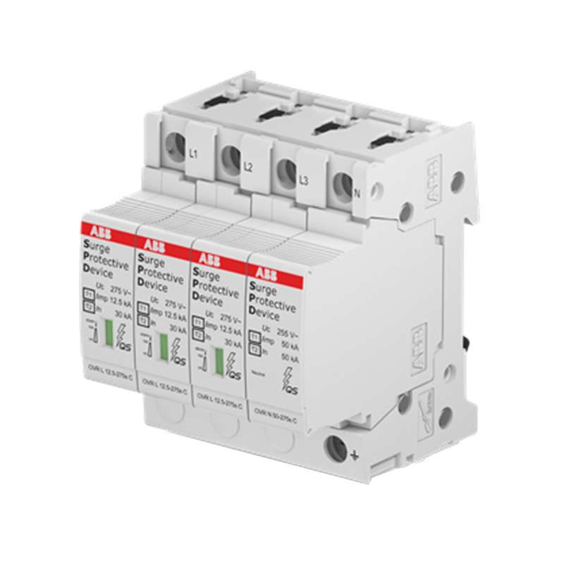 ABB电涌保护器OVR T2-T3 N 80-440 P QS OVR T2-T3 3N 20-275 P T