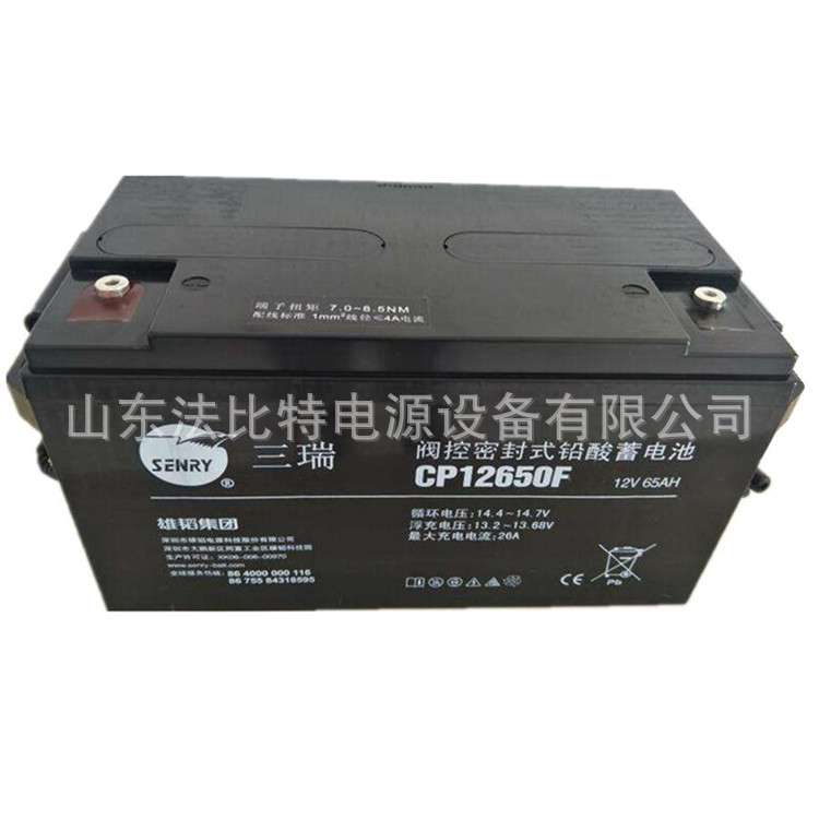 SENRY三瑞蓄电池6FM33-X含税运12V33Ah应急电源 含税运