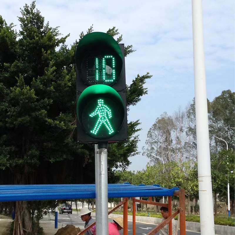 深圳厂家人行交通信号灯红绿灯 动态人行道道路安全警示灯智能