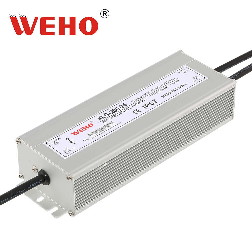 浙江伟豪led防水开关电源XLG-200交流转直流户外型直流电源12V24V