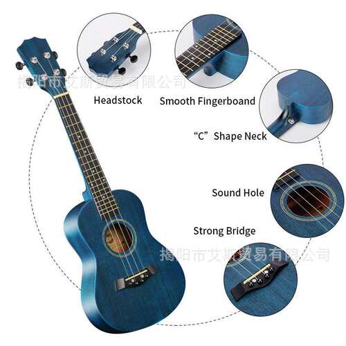 Mahogany Instrument23寸尤克里里初学者ukulele夏威夷四弦小吉他