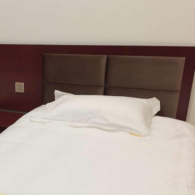 简约1米2标准间床柜板式床复合多层板酒店家具宾馆床家具两床一柜