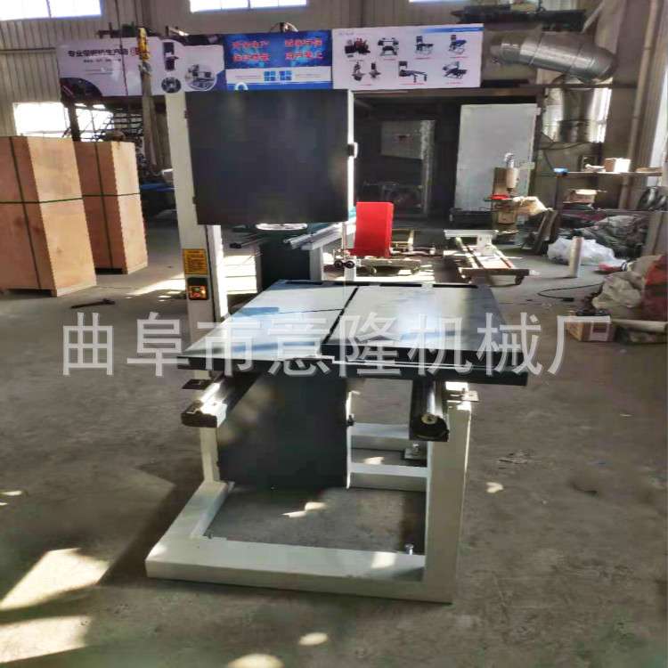 陶瓷切割滑轨推台带锯机配金刚砂锯条无毛边硅酸钙板木工带锯机