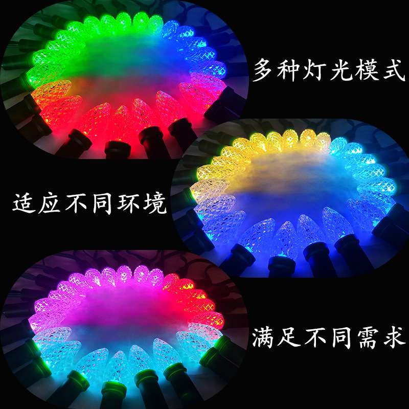 led灯珠圣诞节日彩灯带低压24V幻彩智能跑马控制app控制户外防水