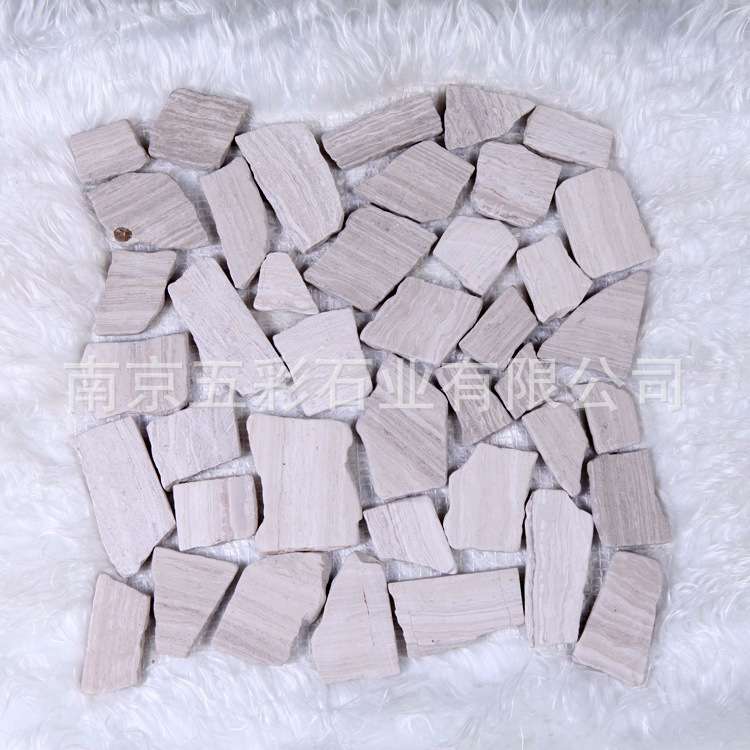 鹅卵石马赛克 雨花石网贴 简便铺地贴墙