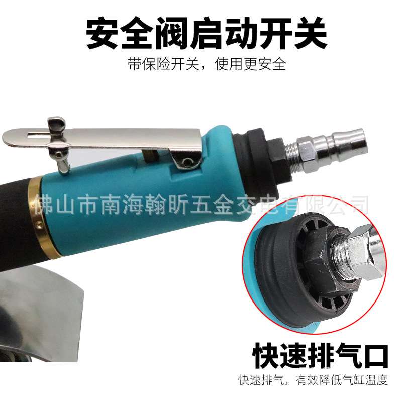 海飞鲨3080气动菠萝蜜异形打磨机砂布轮底漆木工凹槽线条抛光轮