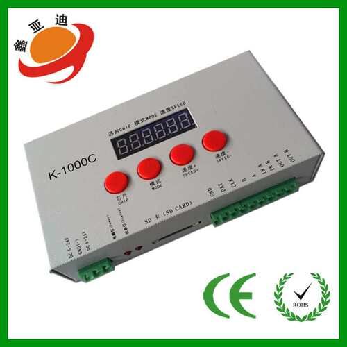 直销 T1000S升级版K－1000C全彩控制器 LED可编程SD卡控制器现货