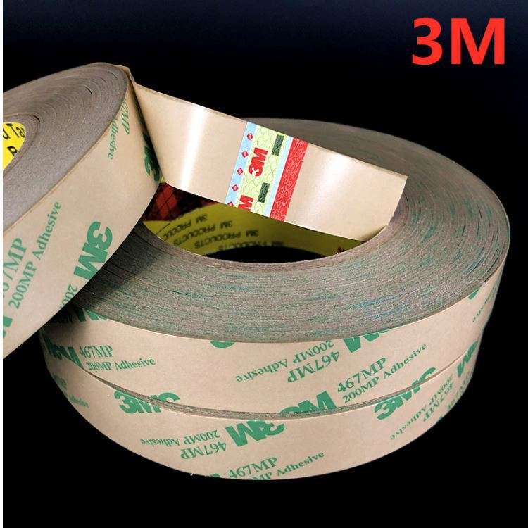 3M467耐温透明高粘背胶金属开关模切冲型无基材双面胶带
