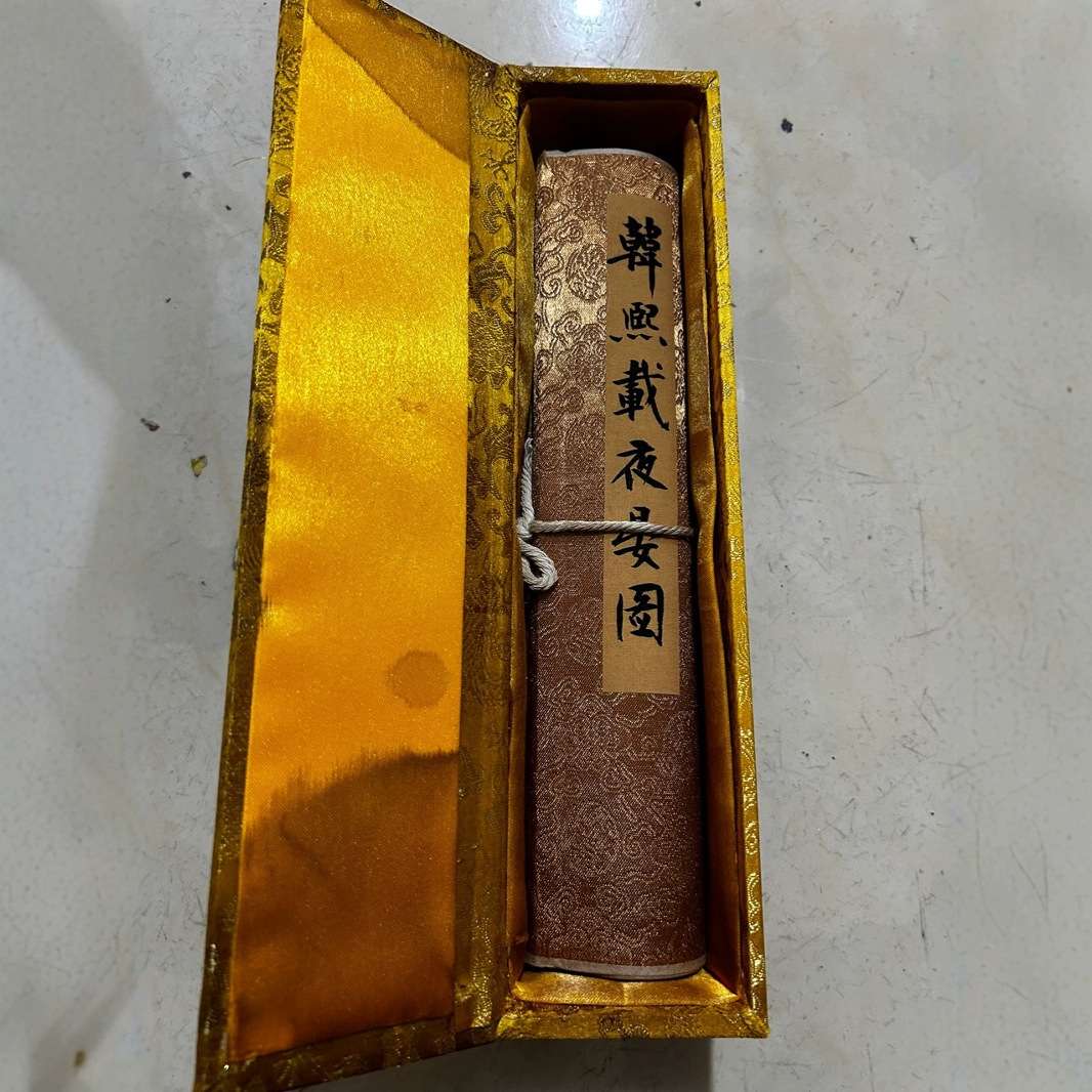 仿古字画厂家直销国画山水人物花鸟名人字画带锦盒一件代发